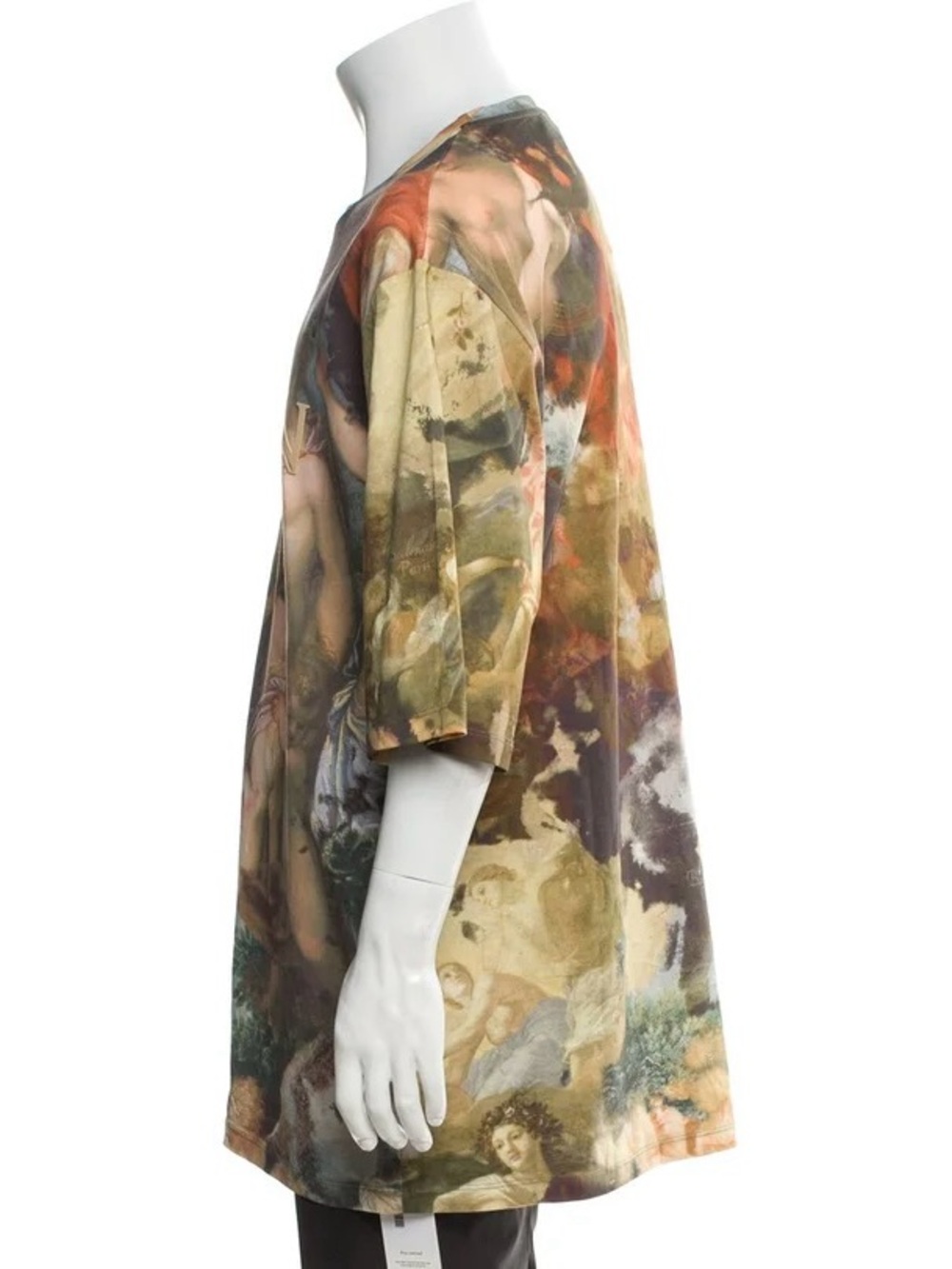 Balmain Multi-Color Renaissance Motif Oversized Tee - Picture 2 of 3